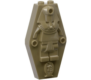 LEGO Donkergrijs Coffin Deksel - Egyptian  (30164)