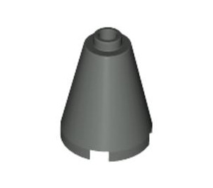 LEGO Dark Gray Cone 2 x 2 x 2 (Open Stud) (3942 / 14918)