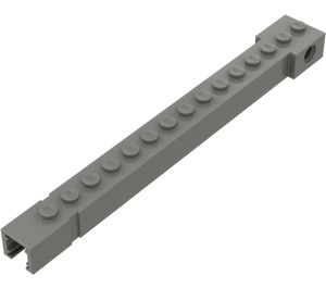 LEGO Gris foncé Grue Bras À l'extérieur Large avec encoche
