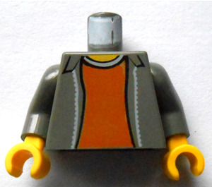 LEGO Dark Gray Criminal Torso (973)