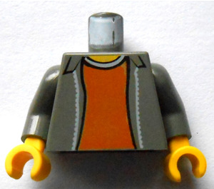 LEGO Donkergrijs Misdadig Torso (973)