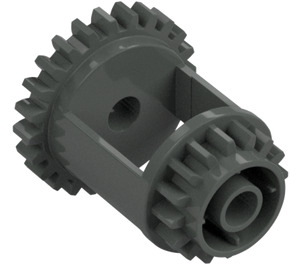 LEGO Donkergrijs Differential Tandwiel Casing (6573)