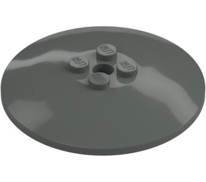 LEGO Gris oscuro Dish 6 x 6 (35327 / 44375)