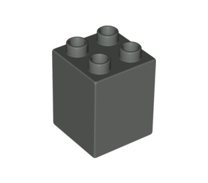 LEGO Dunkelgrau Duplo Backstein 2 x 2 x 2 (31110)