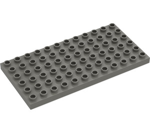 LEGO Gris foncé Duplo assiette 6 x 12 (4196 / 18921)