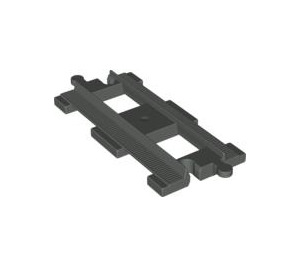 LEGO Dark Gray Duplo Rail Straight (6377 / 31463)