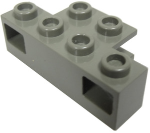 LEGO Mørk grå Electric Tog Lys Prism 1 x 4 Holder (2928)