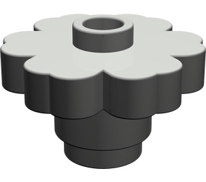 LEGO Dark Gray Flower 2 x 2 with Open Stud (4728 / 30657)