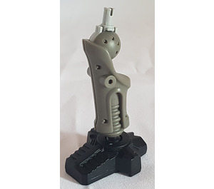 LEGO Dark Gray Galidor Leg and Foot Mechanical with Black Foot and Gray Pin