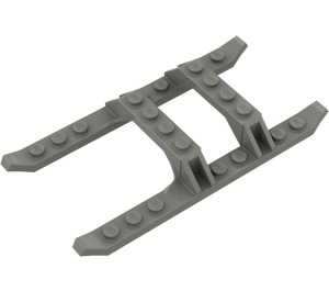 LEGO Dunkelgrau Hubschrauber Landing Skids 12 x 6 (30248 / 40939)