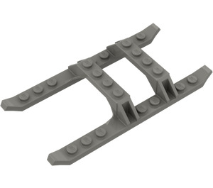 LEGO Donkergrijs Helicopter Landing Skids 12 x 6 (30248 / 40939)