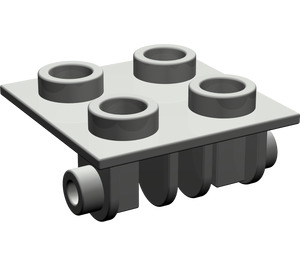 LEGO Donkergrijs Scharnier 2 x 2 Top (6134)