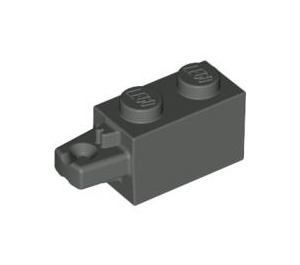 LEGO Gris foncé Charnière Brique 1 x 2 Verrouillage avec Single Finger sur Fin Horizontal (30541 / 53028)