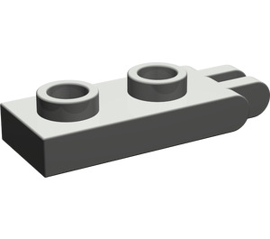 LEGO Gris foncé Charnière assiette 1 x 2 avec 2 Les doigts Goujons creux (4276)