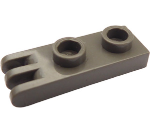 LEGO Dark Gray Hinge Plate 1 x 2 with 3 fingers and Hollow Studs (4275)