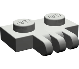 LEGO Donkergrijs Scharnier Plaat 1 x 2 met 3 Stubs (2452)
