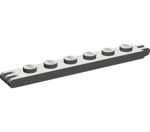 LEGO Dark Gray Hinge Plate 1 x 6 with 2 and 3 Stubs On Ends (4504)