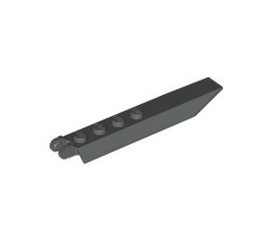 LEGO Dark Gray Hinge Plate 1 x 8 with Angled Side Extensions (Round Plate Underneath) (14137 / 30407)