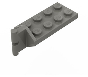 LEGO Donkergrijs Scharnier Plaat 2 x 4 met Articulated Joint - Male (3639)