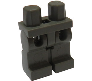 LEGO Gris foncé Les hanches avec Spring Jambes (43220 / 43743)
