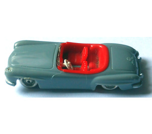 LEGO Dark Gray HO Mercedes 190SL with Red Interior