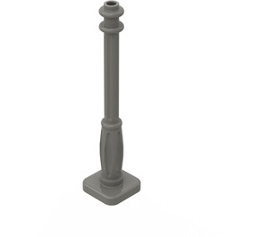 LEGO Dark Gray Lamp Post 2 x 2 x 7 with 6 Base Grooves (2039)