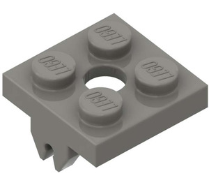 LEGO Dark Gray Magnet Holder Plate 2 x 2 Bottom (30159)