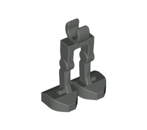 LEGO Dunkelgrau Minifig Mechanisch Beine (30376 / 49713)
