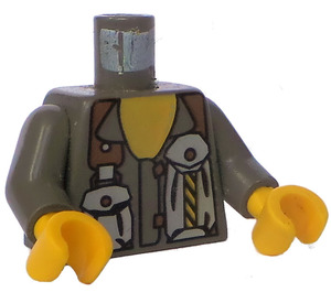 LEGO Gris foncé Minifig Torse (973)