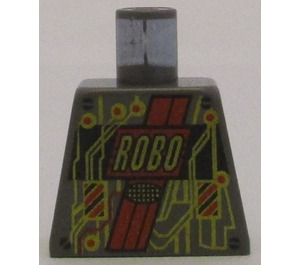 LEGO Gris oscuro Minifigura Torso sin brazos con Decoración (973)