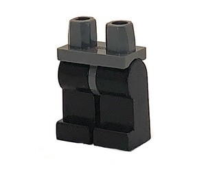 LEGO Gris foncé Minifigure Les hanches avec Noir Jambes (73200 / 88584)