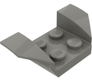 LEGO Dark Gray Mudguard Plate 2 x 2 with Flared Wheel Arches (41854)