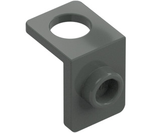 LEGO Dark Gray Neck Bracket with Stud with Thinner Back Wall (42446)