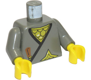 LEGO Gris oscuro Ninja - Gris Torso (973 / 73403)