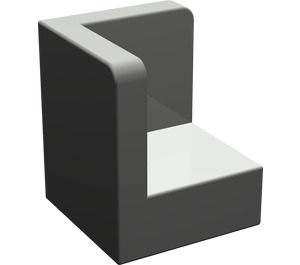 LEGO Dark Gray Panel 1 x 1 Corner with Rounded Corners (6231)