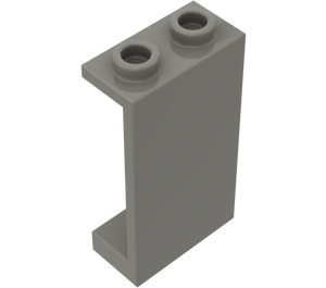 LEGO Mørk grå Panel 1 x 2 x 3 uten sidestøtter, hule knotter (2362 / 30009)