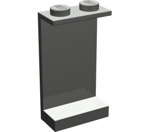 LEGO Dark Gray Panel 1 x 2 x 3 without Side Supports, Solid Studs (2362 / 30009)