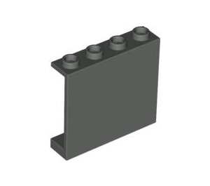 LEGO Dark Gray Panel 1 x 4 x 3 without Side Supports, Hollow Studs (4215 / 30007)