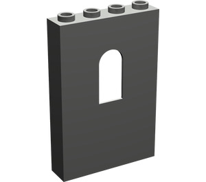 LEGO Dark Gray Panel 1 x 4 x 5 with Window (60808)