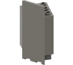 LEGO Dark Gray Panel 3 x 3 x 6 Corner Wall with Bottom Indentations (2345)