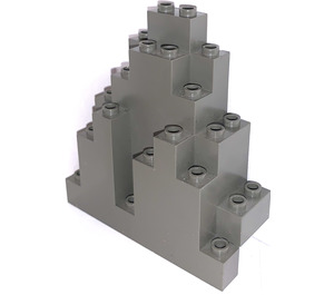 LEGO Grigio scuro Pannello 3 x 8 x 7 Roccia Triangolare (6083)