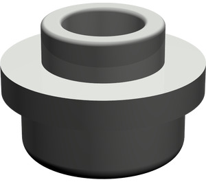 LEGO Dark Gray Plate 1 x 1 Round with Open Stud (28626 / 85861)