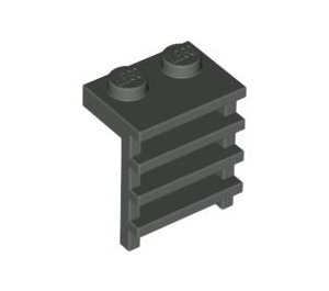 LEGO Donkergrijs Plaat 1 x 2 met Ladder (4175 / 31593)