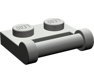LEGO Dunkelgrau Platte 1 x 2 mit Seite Bar Griff (48336)
