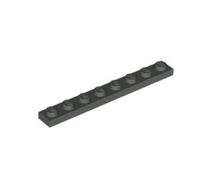 LEGO Dark Gray Plate 1 x 8 (3460)