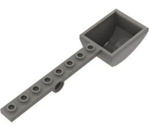 LEGO Dark Gray Plate 1 x 8 with Hole and Bucket (30275)