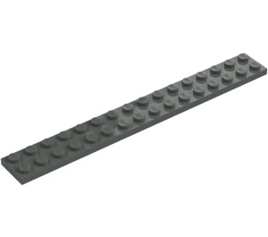 LEGO Donkergrijs Plaat 2 x 16 (4282)