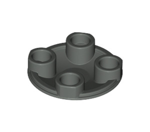 LEGO Dark Gray Plate 2 x 2 Round with Rounded Bottom (2654 / 28558)