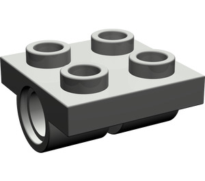 LEGO Dunkelgrau Platte 2 x 2 mit Löcher (2817)