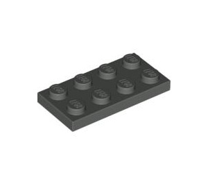 LEGO Dark Gray Plate 2 x 4 (3020)